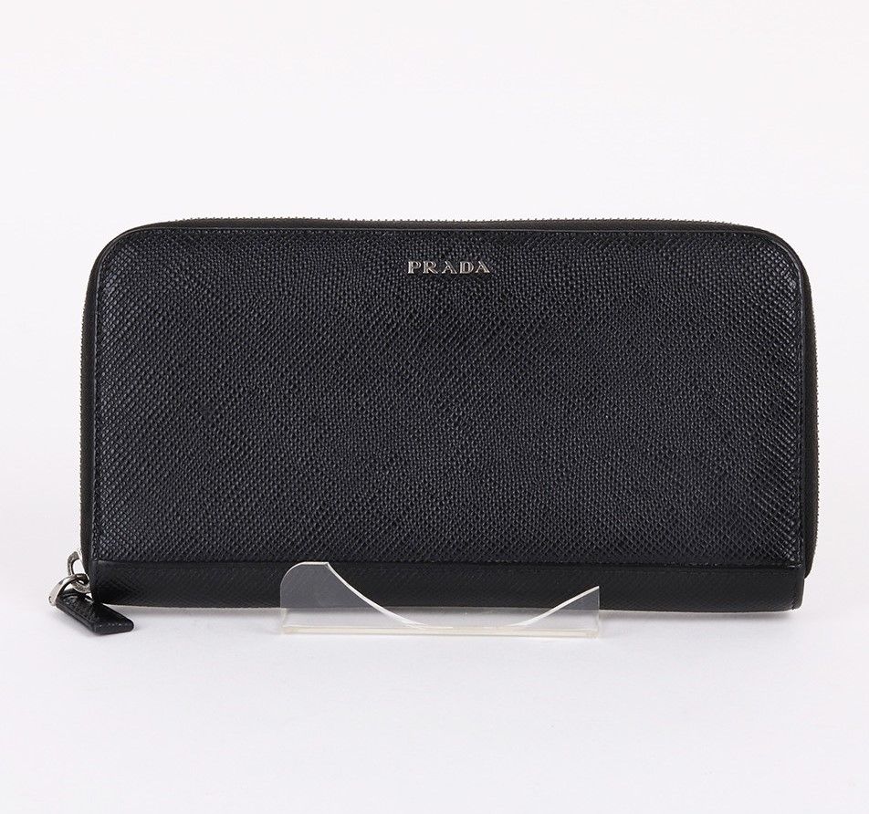 Prada Black Zipper Wallet 2ML317