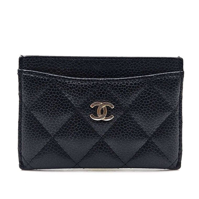 CHANEL Classic Caviar Card Wallet 122524023