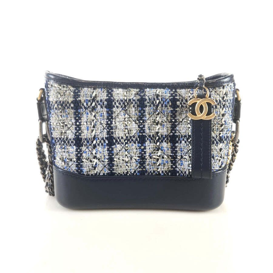 CHANEL Tweed Gabrielle Hobo Crossbody Bag A91810 8774