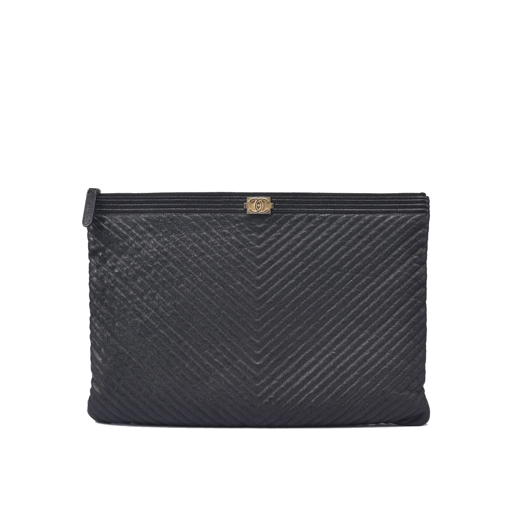 CHANEL Chevron Clutch Large 6824