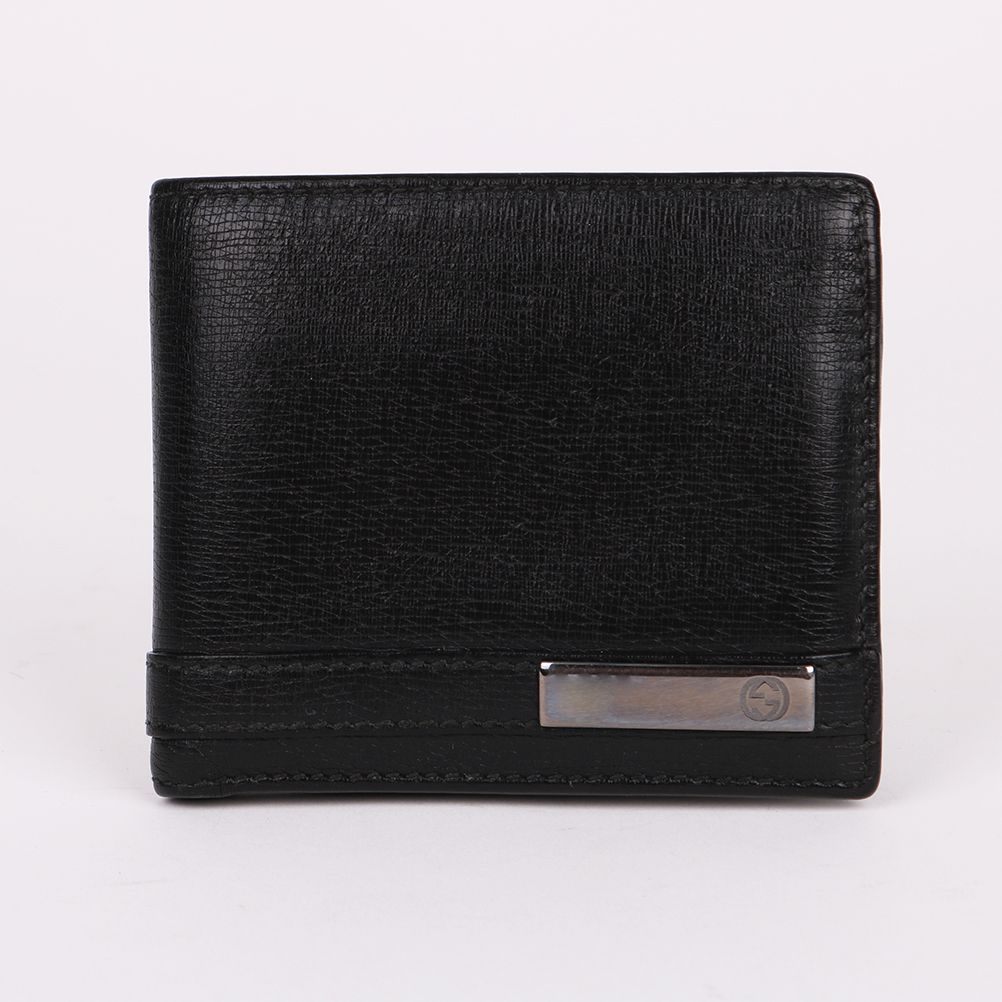 Gucci Black Men's Wallet with Side Logo 365479