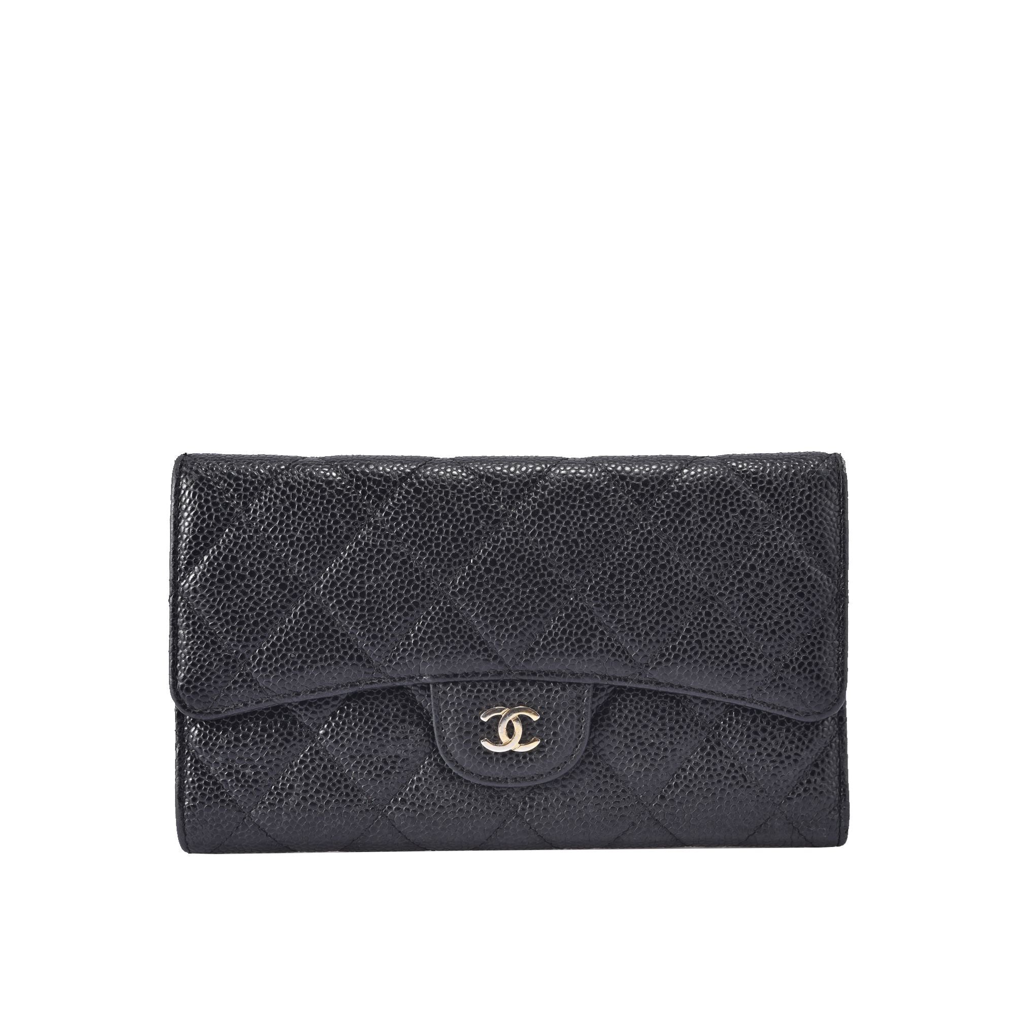 CHANEL Classic Caviar Long Wallet 5213