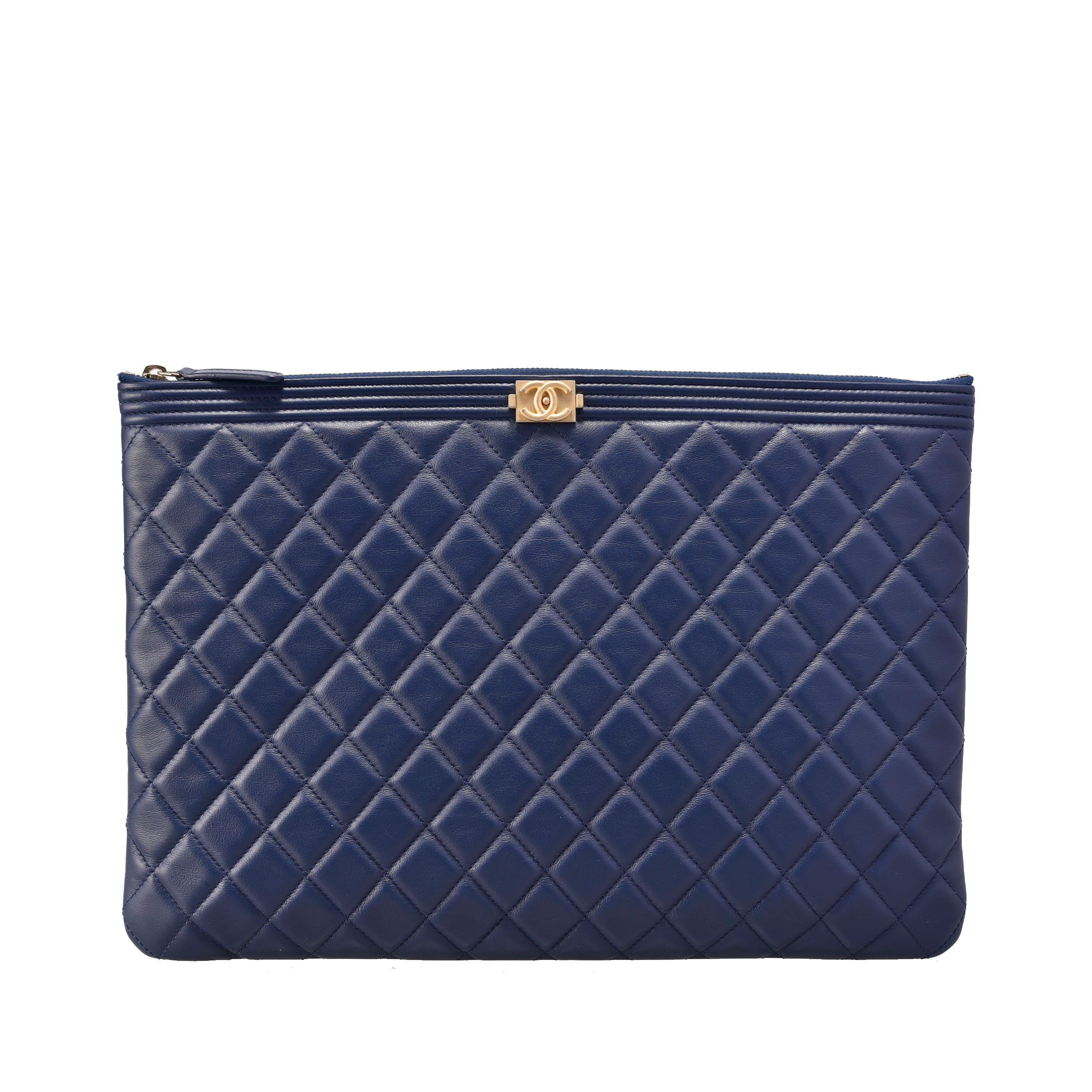 CHANEL Boy Clutch Large Lambskin 3044