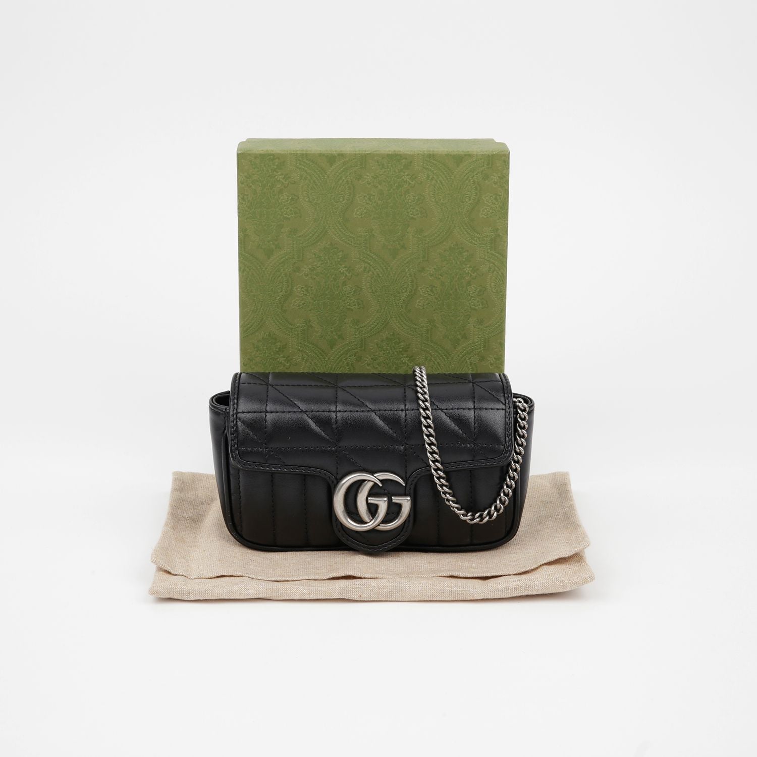 Gucci Super Mini Chain Shoulder Crossbody Bag 476433