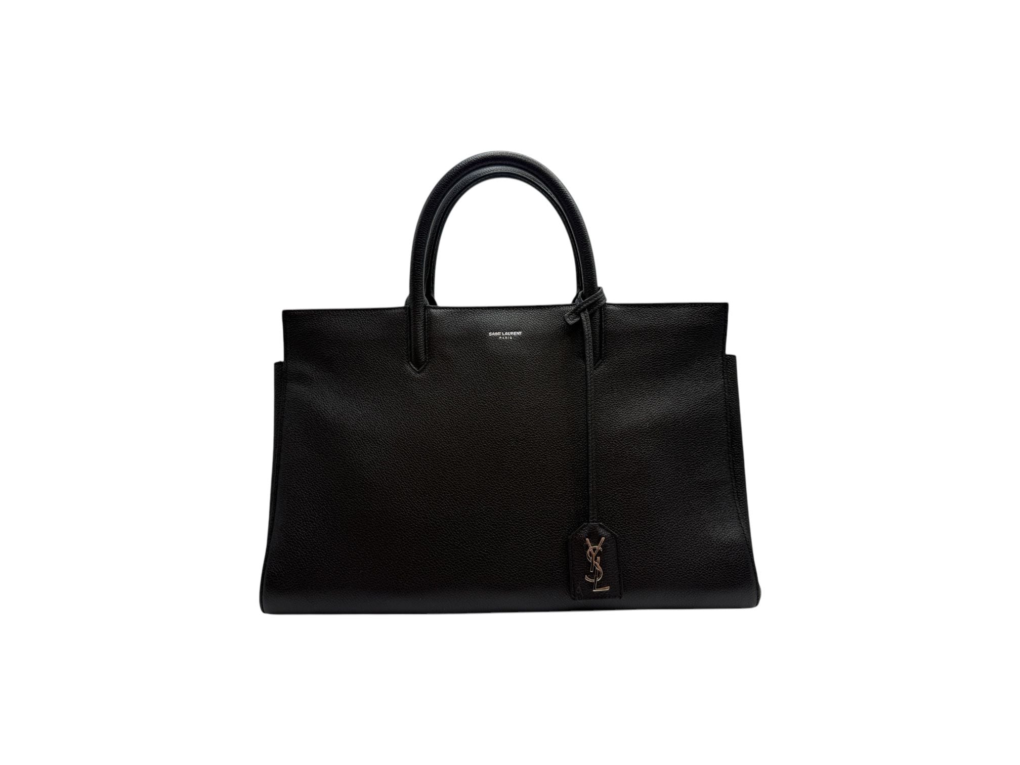 Saint Laurent Ribgosh Medium Tote Bag Black 394457