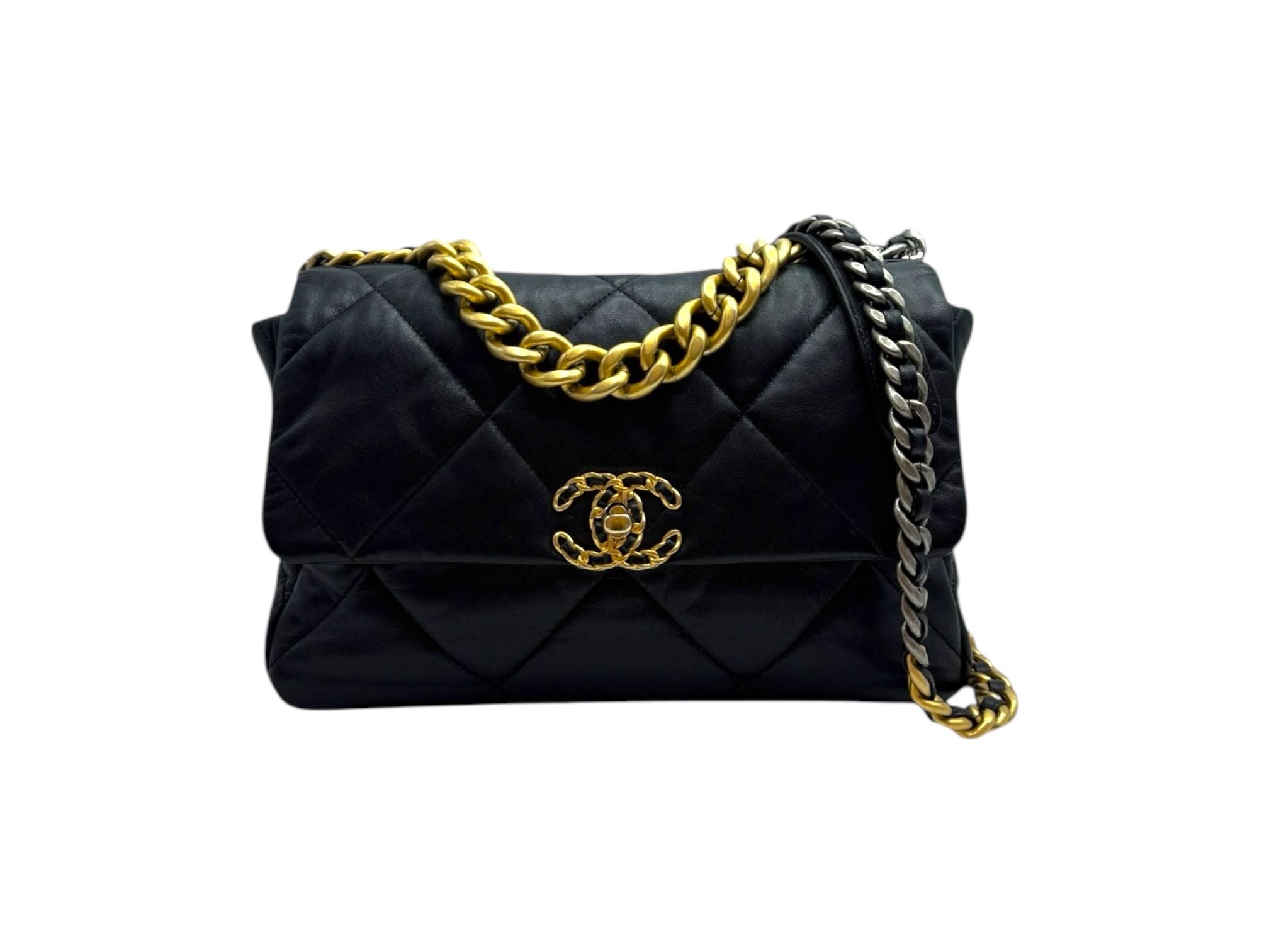 CHANEL Flap Bag Large Black AS1161