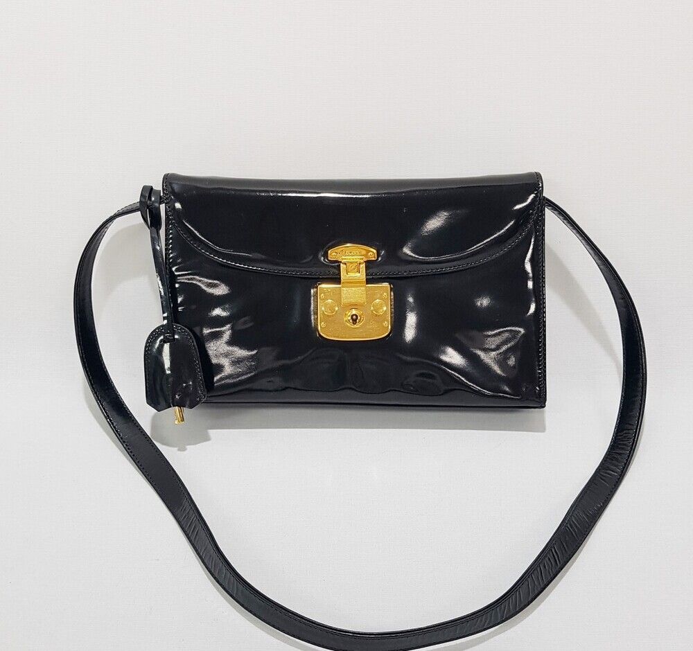 Gucci Vintage Enamel Clutch Shoulder Bag - SKU12345