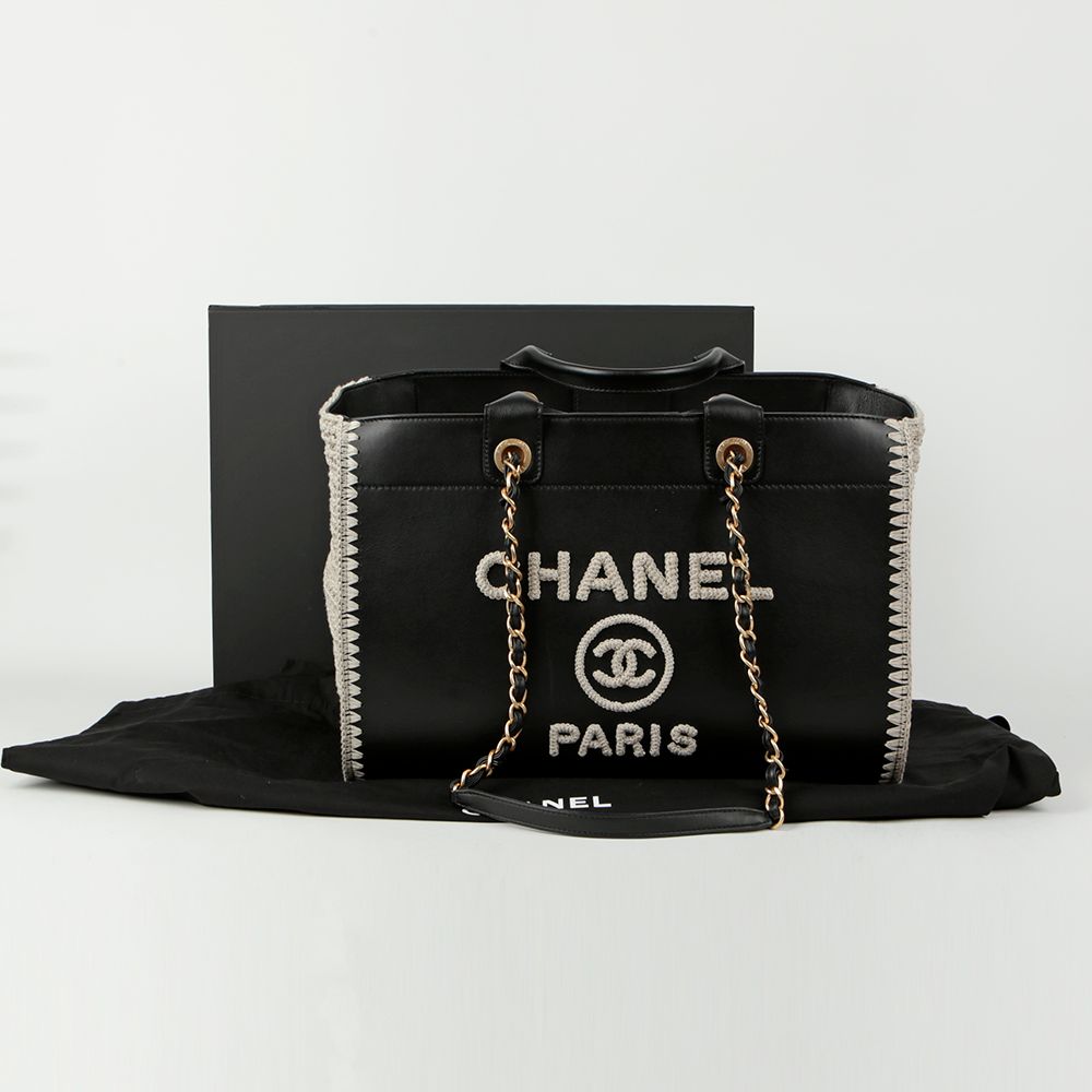 CHANEL Large Doville Tote Shoulder Bag A66941