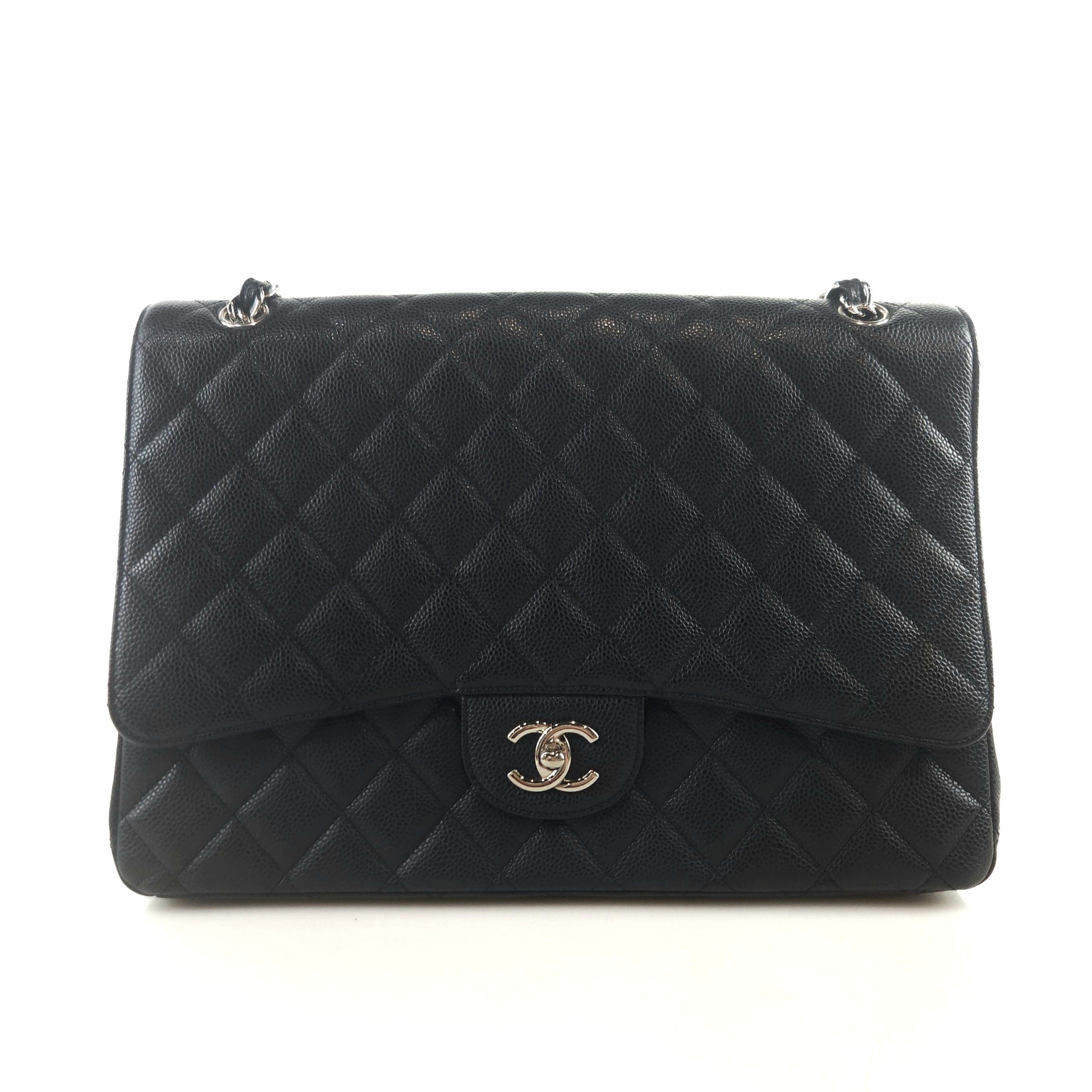 CHANEL Caviar Flap Shoulder Bag A47600 8701