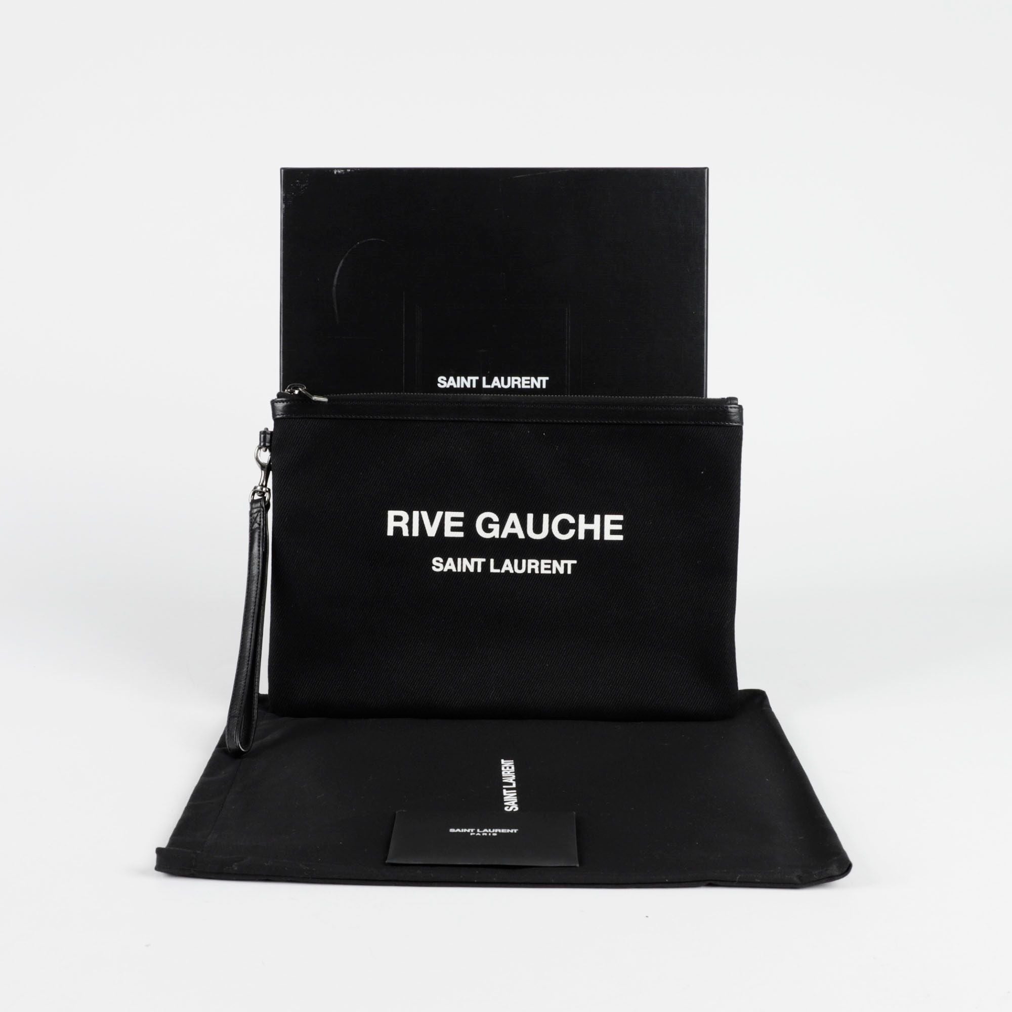 Saint Laurent Ribbed Gosh Clutch 581369