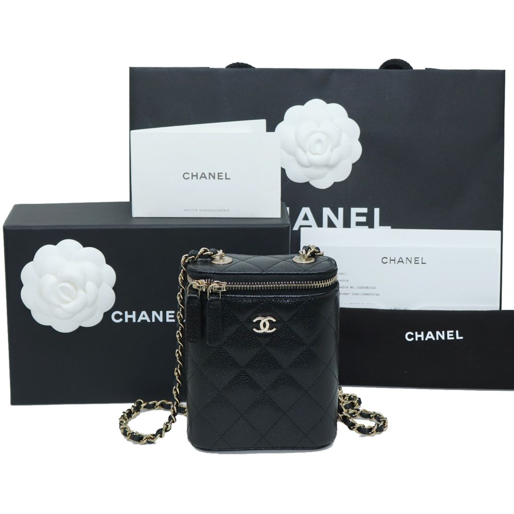 CHANEL Mini Crossbody Cosmetic Vanity Chain Set AP2195 Bag