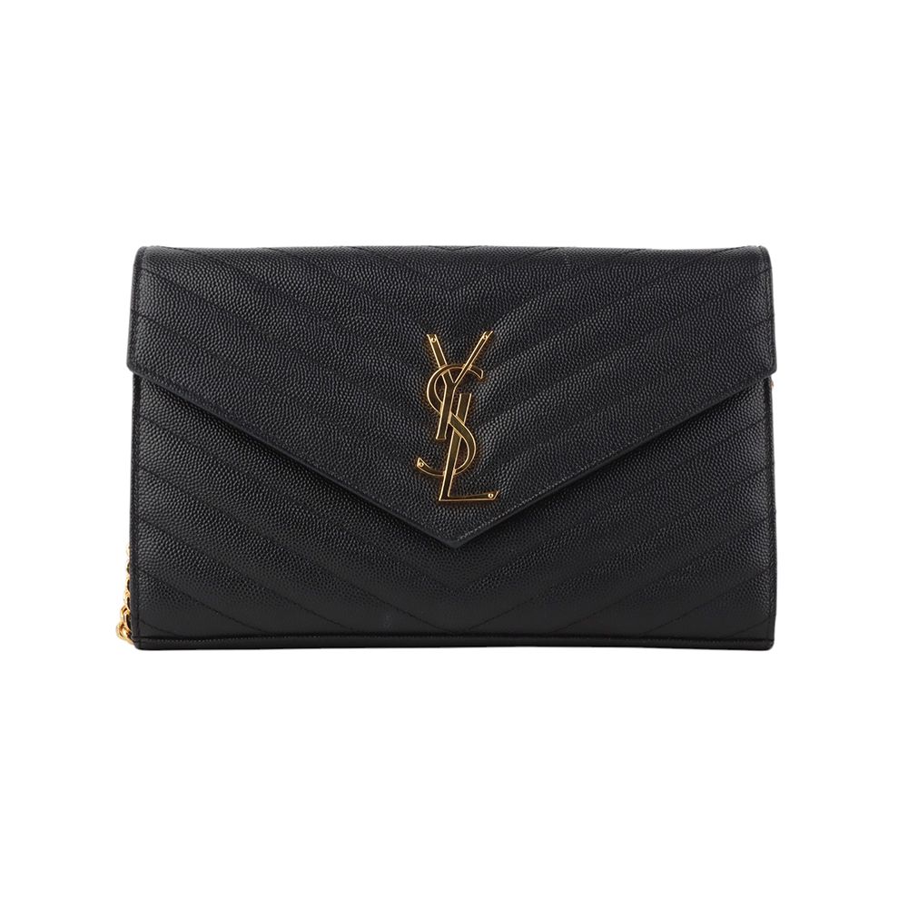 Saint Laurent Matelasse Chain Crossbody Bag 377828 Cassandra Black 34403Y