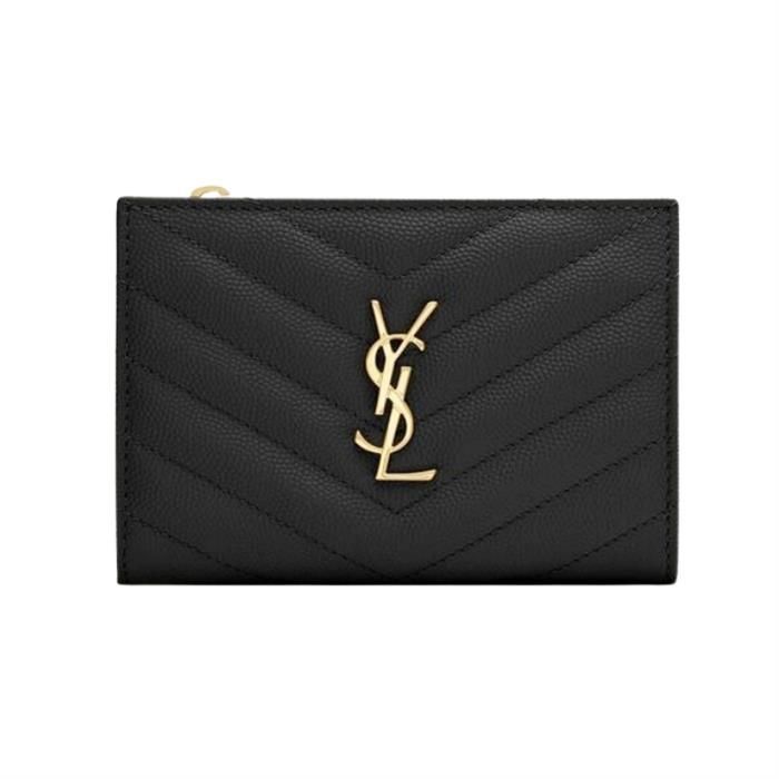 Saint Laurent Matelass 2-Tier Zip Wallet 668287BOW011000