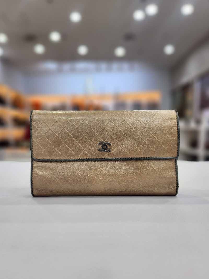 CHANEL Flap Long Wallet with CC Logo 11th Generation
