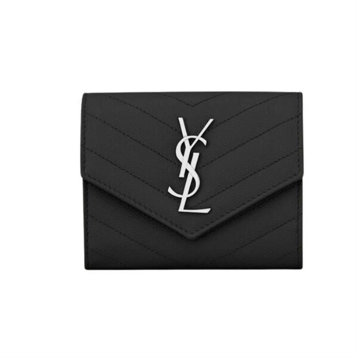 Saint Laurent Monogram Compact 3-Tier Wallet 403943BOW021000