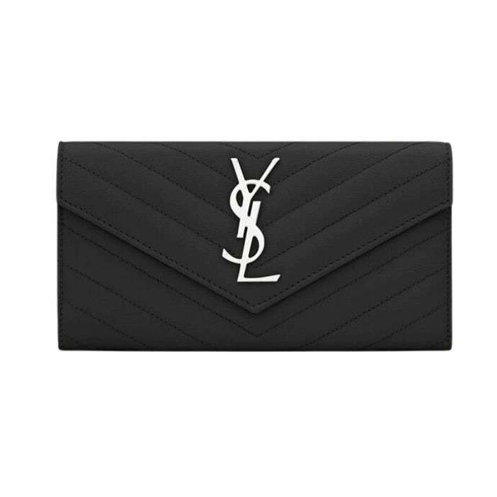 Saint Laurent Large Flap Wallet Monogram 372264BOW021000