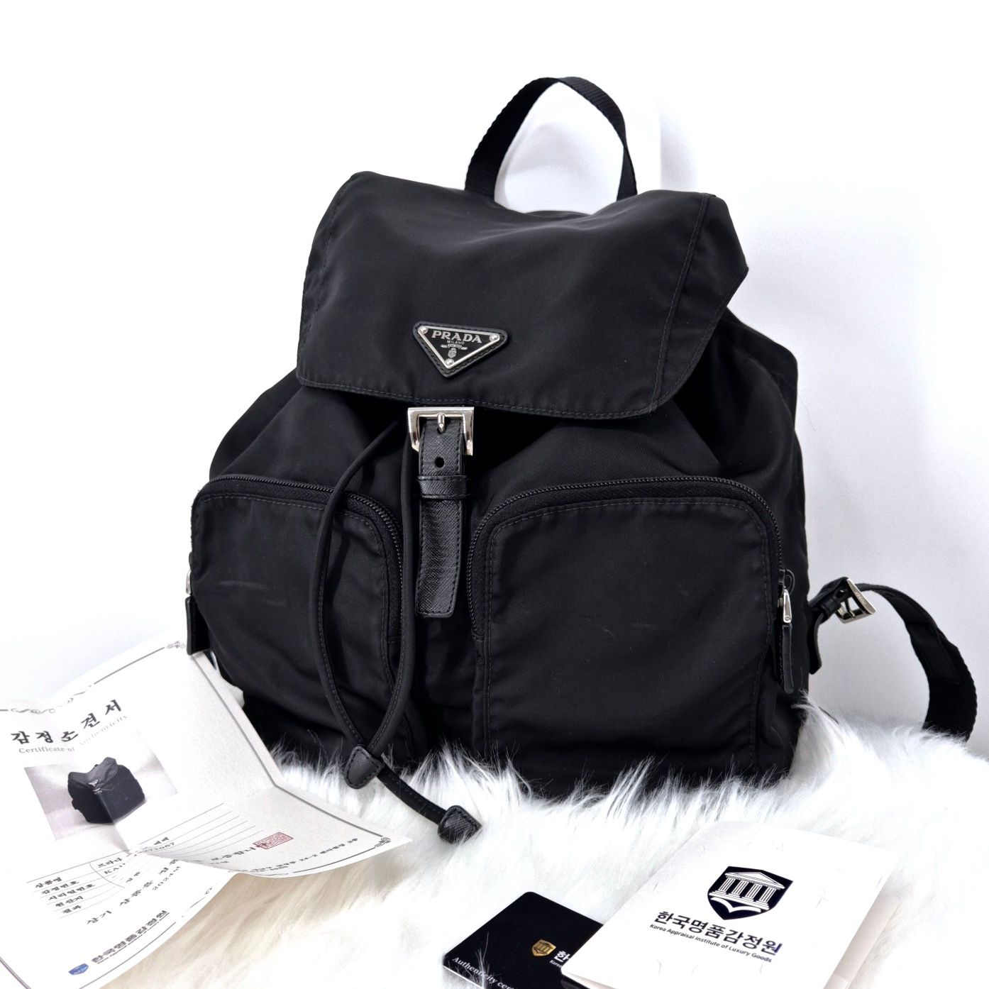 Prada Women's Poccono Backpack Black SKU12345