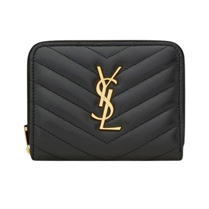 Saint Laurent Matelass Compact Zip Around Wallet 668288AAA441000