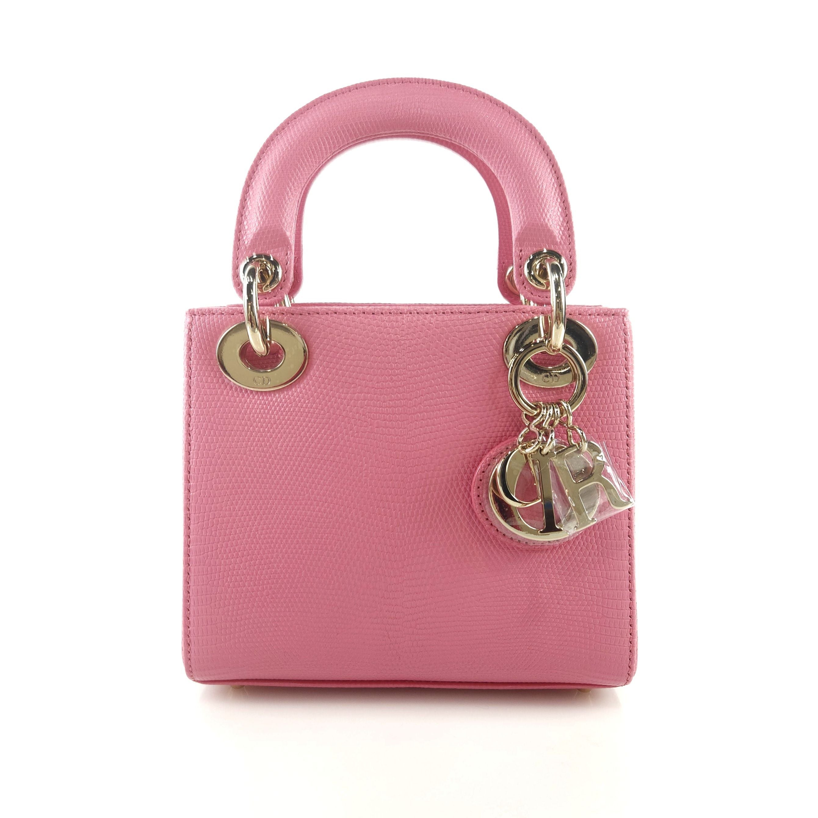 Dior Red Lady Tote Shoulder Crossbody Bag 8621
