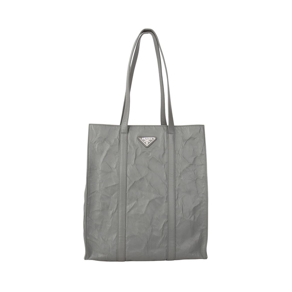 Prada Antique Napa Leather Wrinkle Shopper Bag 34386-3