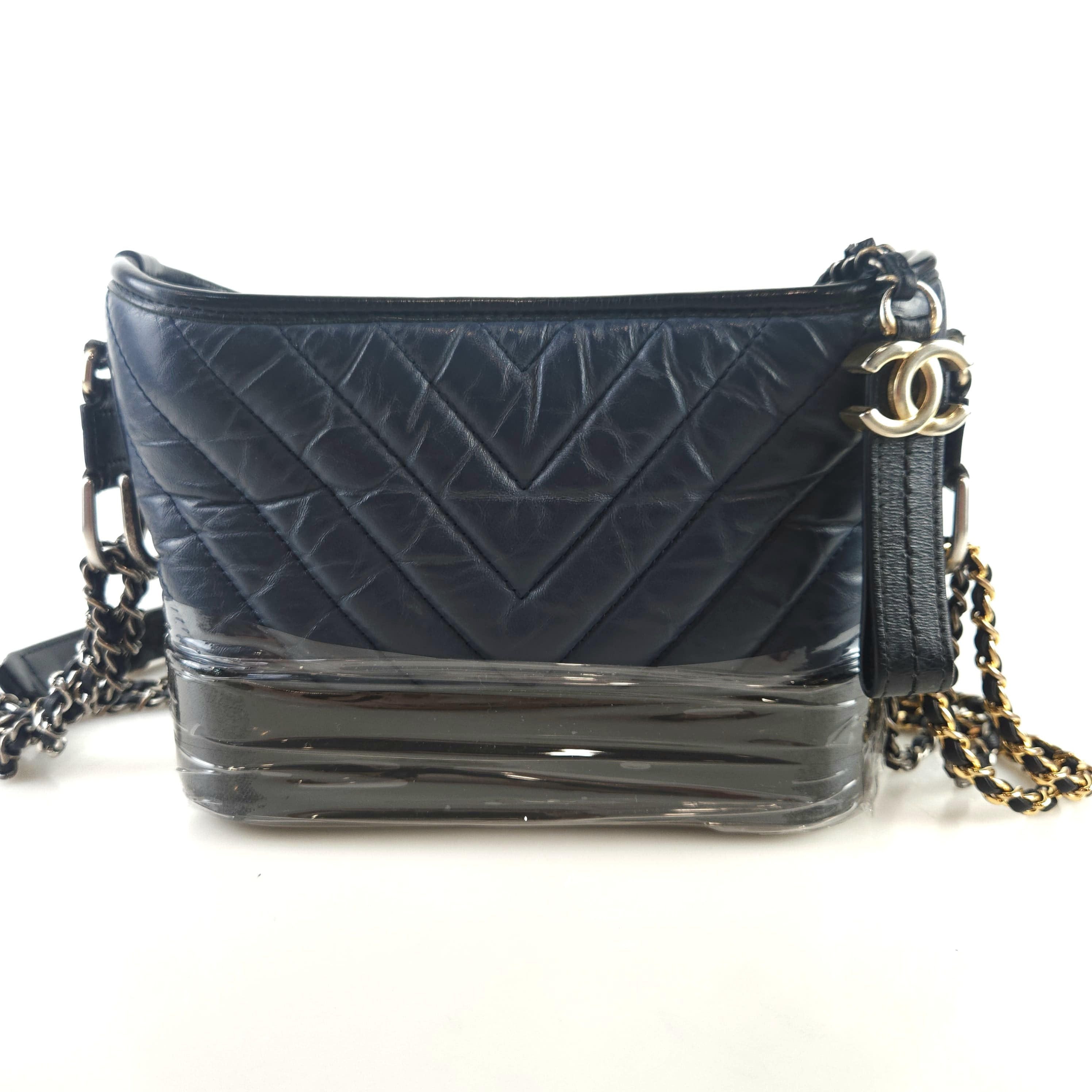 CHANEL Chevron Gabriel Hobo Bag Shoulder Crossbag A91810 8605