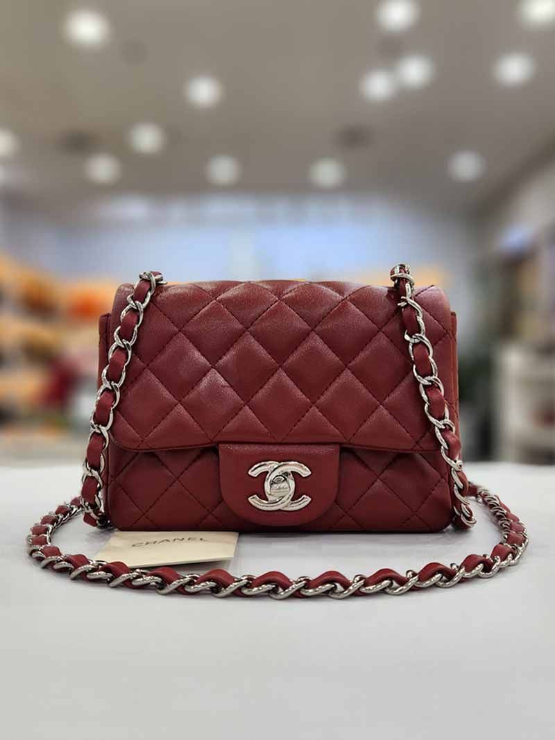 CHANEL Petite Sac Lambskin Mini Crossbody Bag 17th Collection AS3738