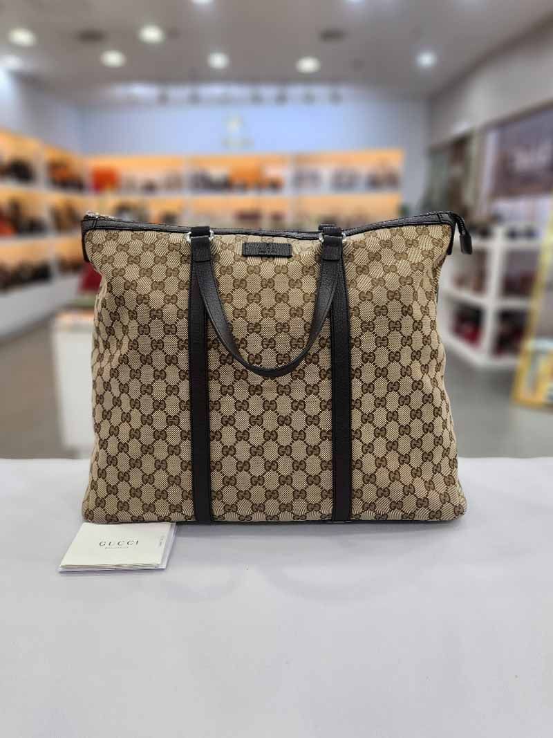 Gucci Canvas Big Tote Bag Exhibition Grade 449170