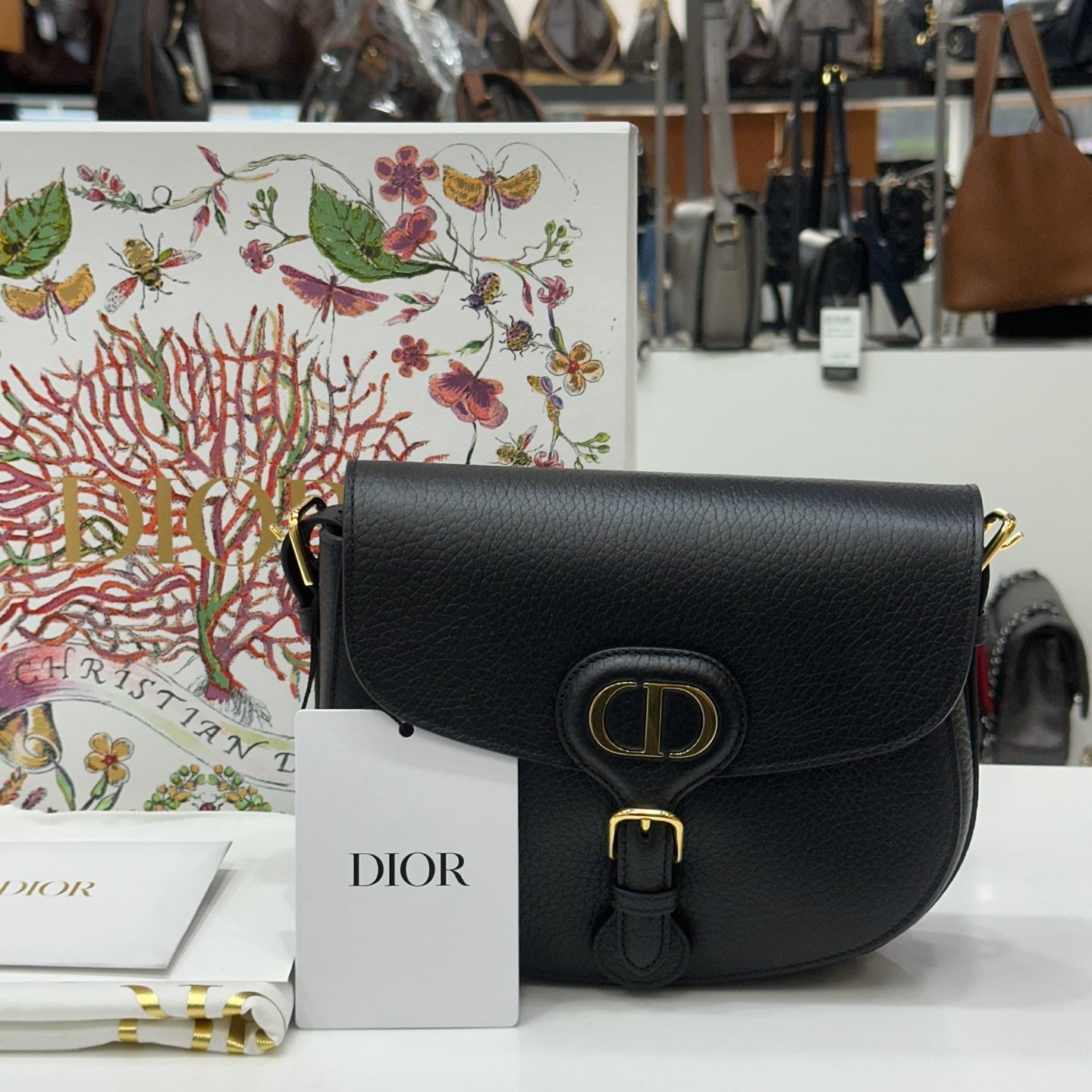 Dior Medium Black Crossbody Bag M9337