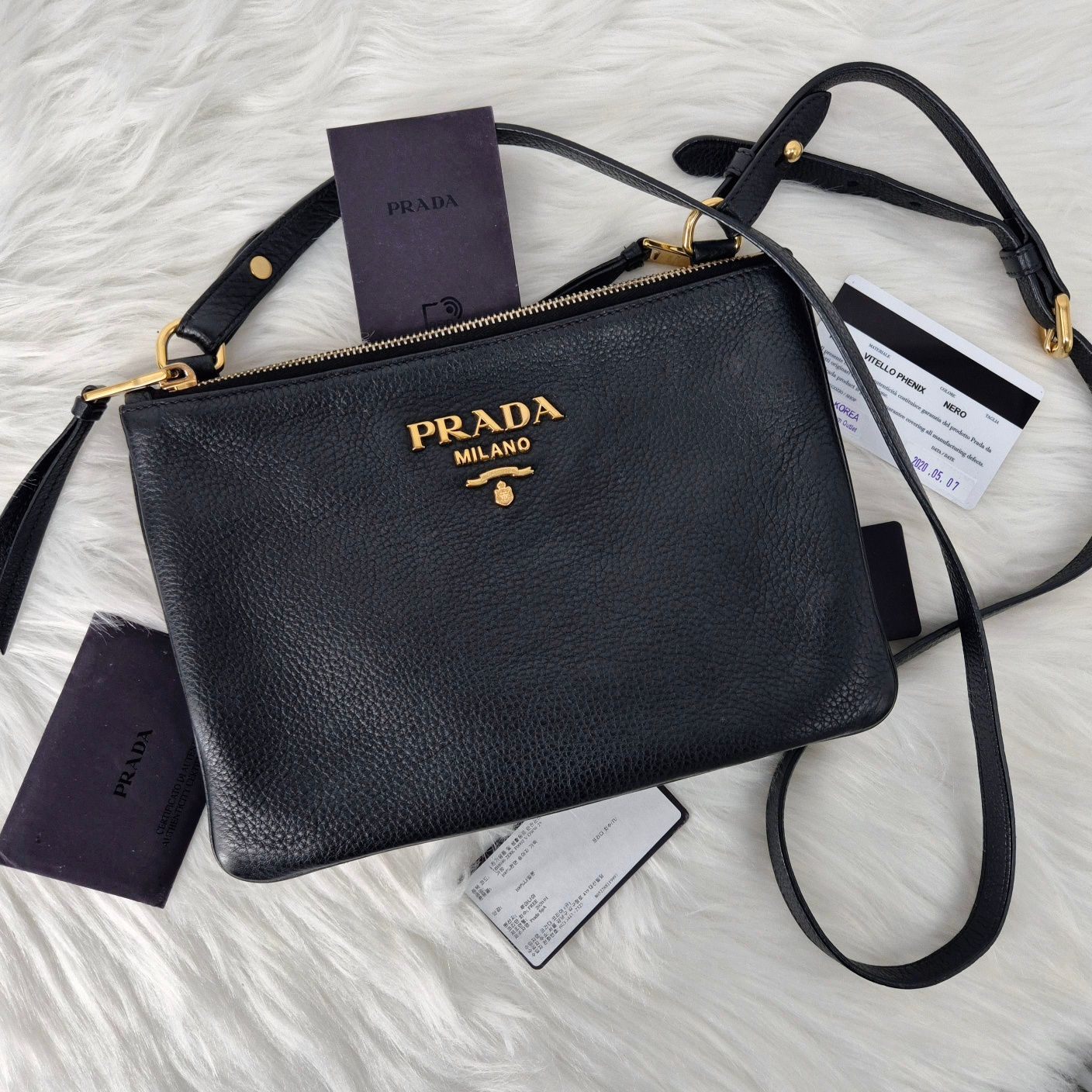 Prada Phoenix Crossbody Bag Black (1bh046)