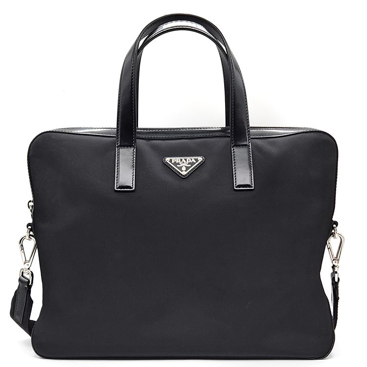 Prada Nylon Testuto Briefcase (2VE368) L784933