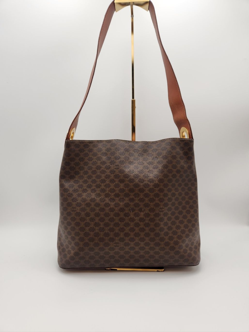 Celine Vintage Macadam Shoulder Bag B+ SKU