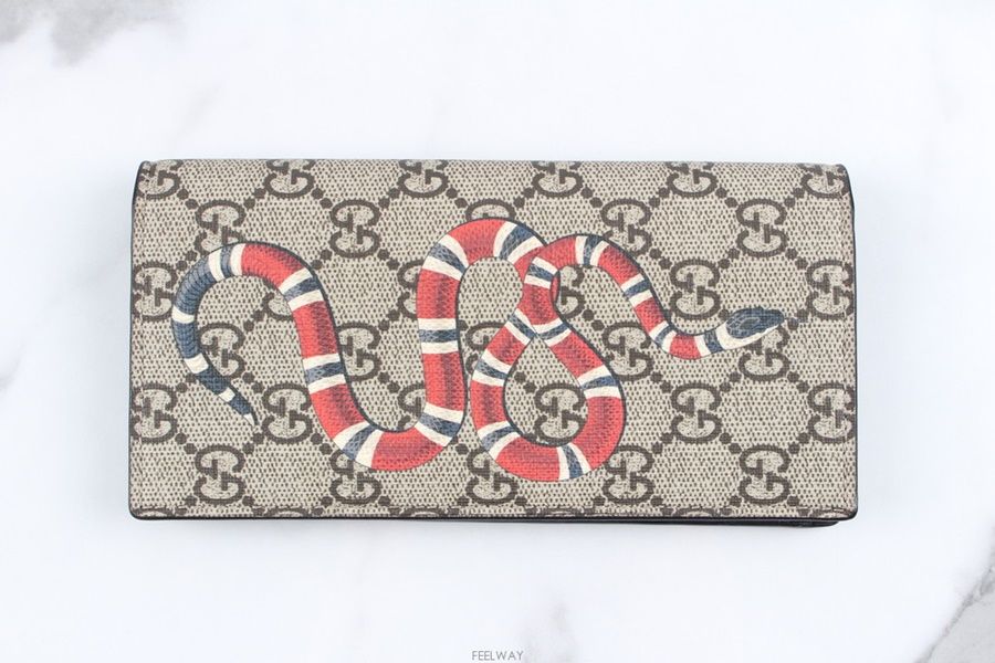 Gucci Brown Snake Wallet (SKU: SNK123)