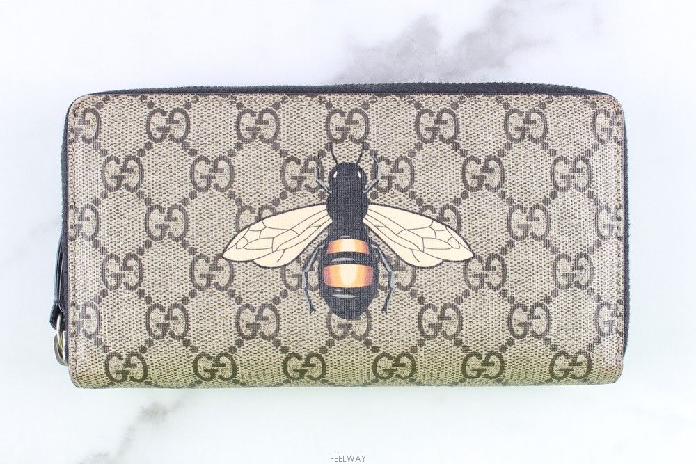Gucci Bee Zip Wallet (SKU: 123456)