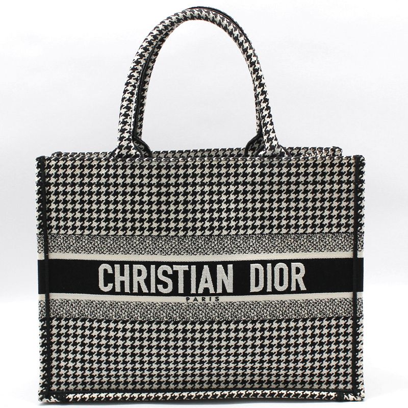 Dior Houndstooth Hounds Tooth North Tote Bag Medium 36 - M1296ZZAE