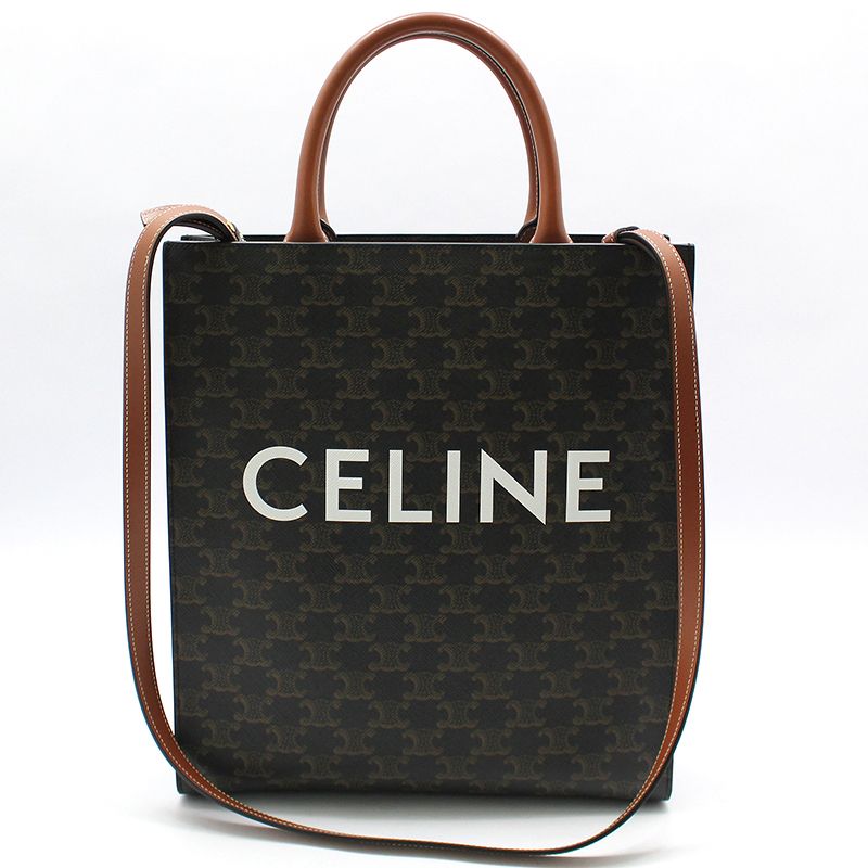 Celine Vertical Canvas Small Shoulder Bag 191542