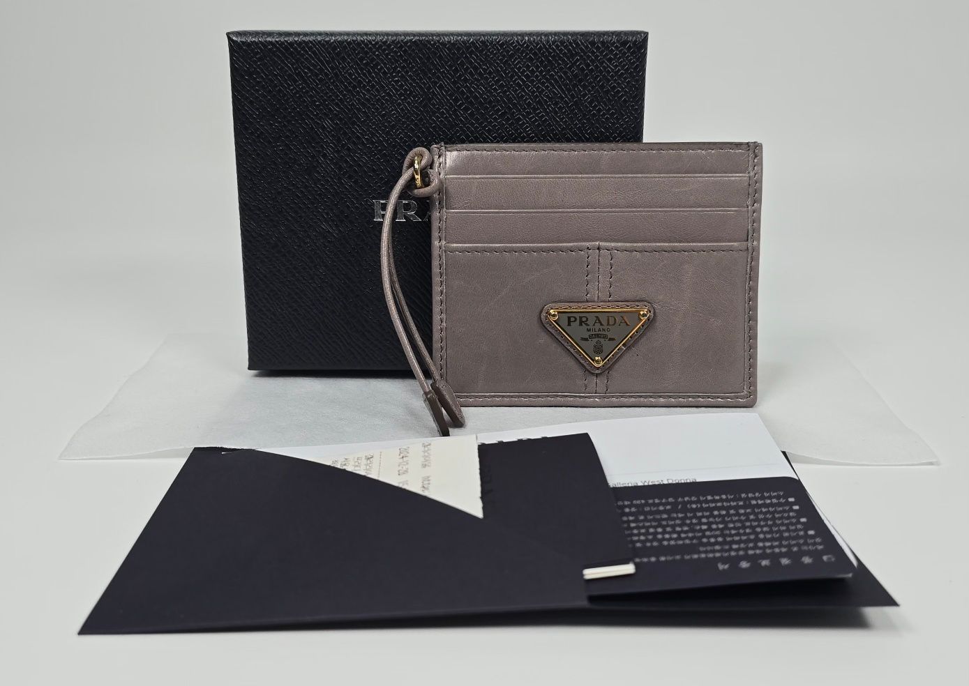 Prada Leather Card Wallet SKU 123456