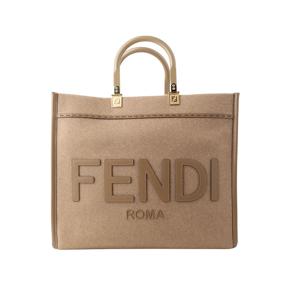 Fendi Fabric Shine Medium Shopper Bag 8BH386 34375Y
