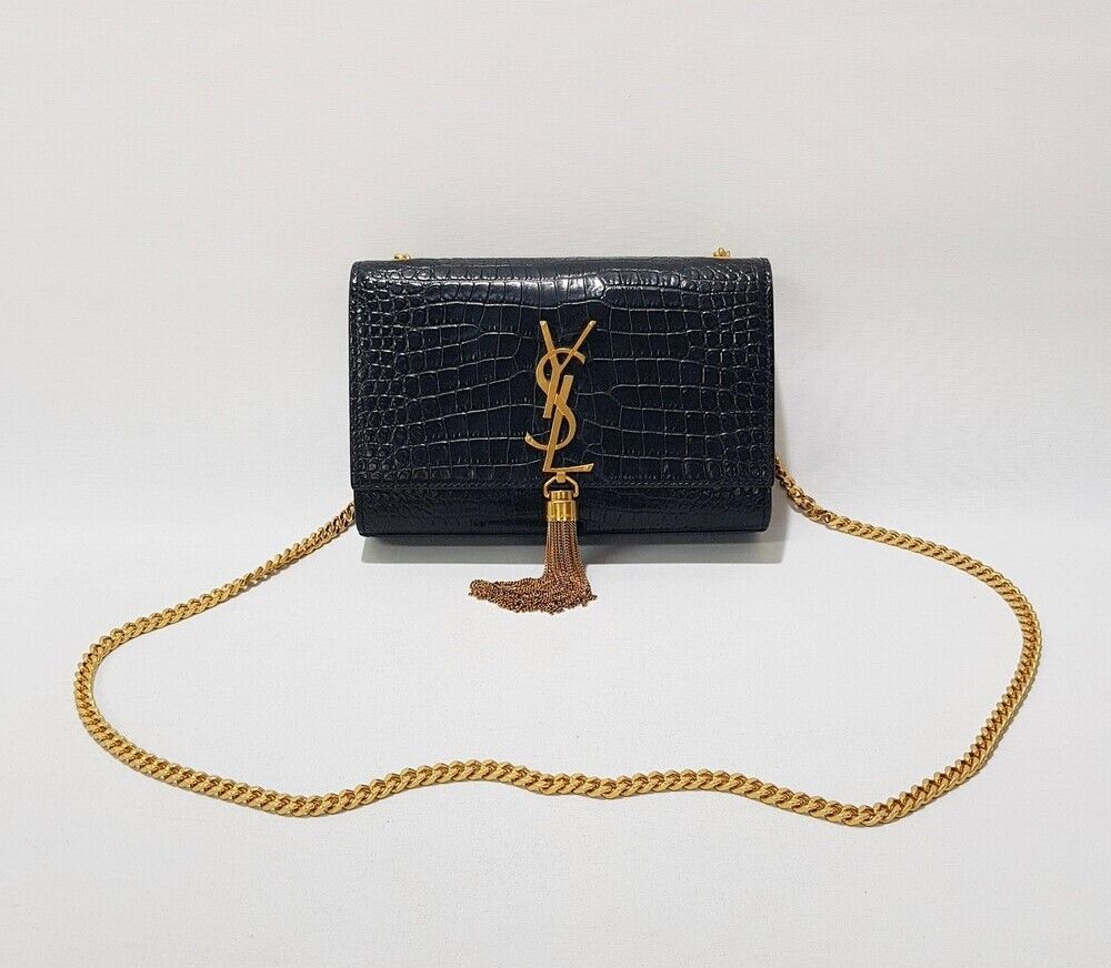 Saint Laurent Small Crocodile Kate Chain Bag SKU12345