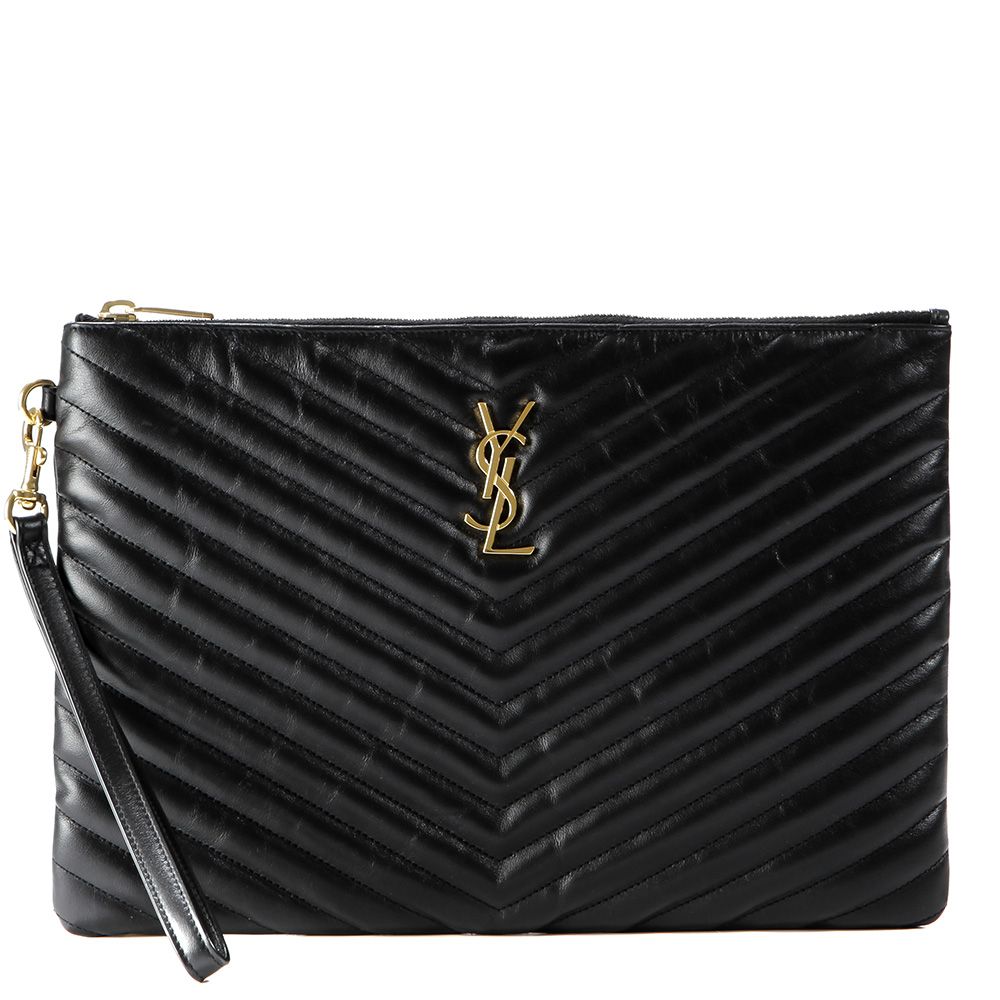 Saint Laurent Monogram Clutch Bag for Women - 24FW (559193 CWU01 1000)