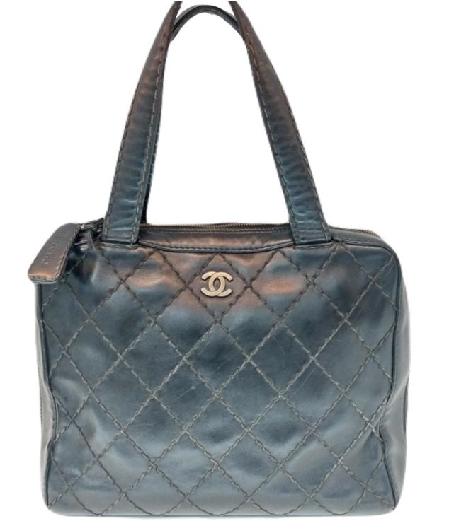 CHANEL Wild Stitch Coco Tote Bag Leather 6th Gen A14693