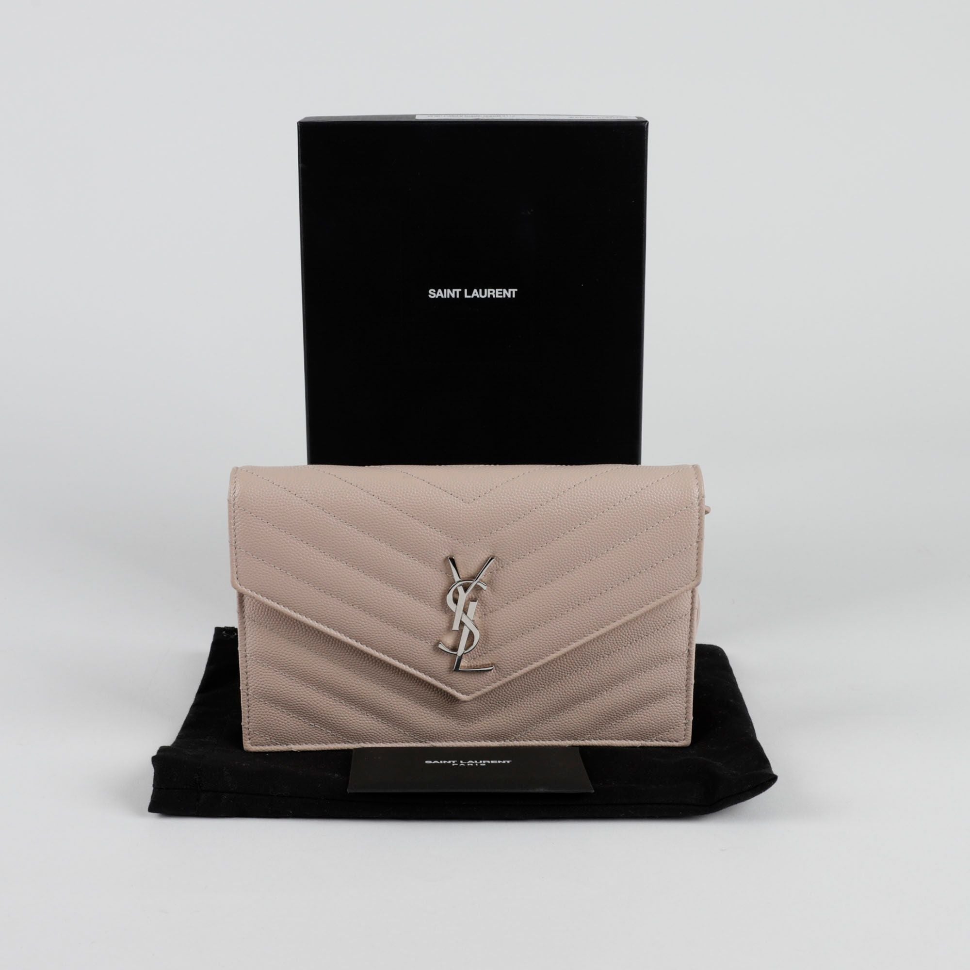 Saint Laurent Envelope Chain Wallet Crossbody 393953