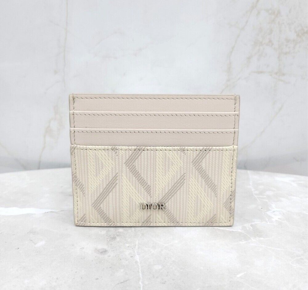 Dior Diamond Print Card Wallet CD