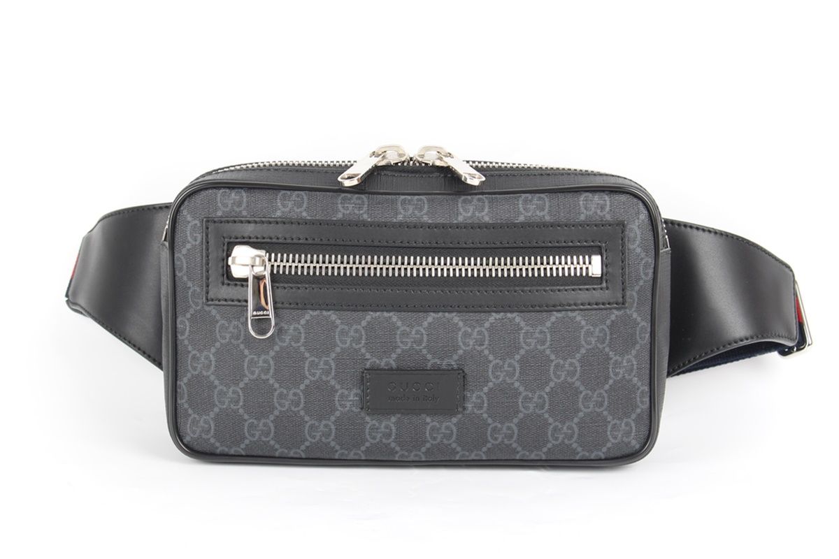 Gucci Black Belt Bag Hip Sack GG - One Size SKU