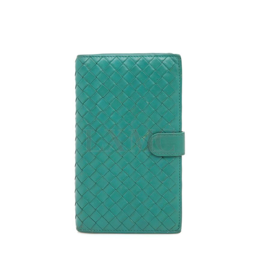 Bottega Veneta Weaving Wallet Green 132357