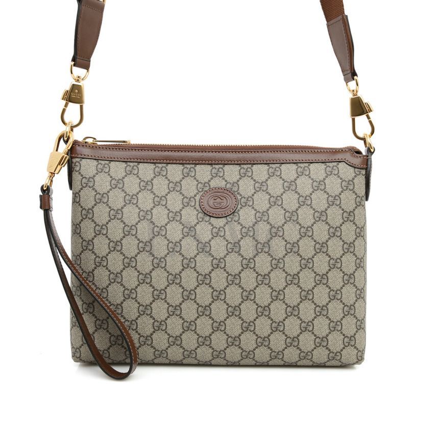 Gucci Supreme Interlocking G Messenger Cross Clutch 726833