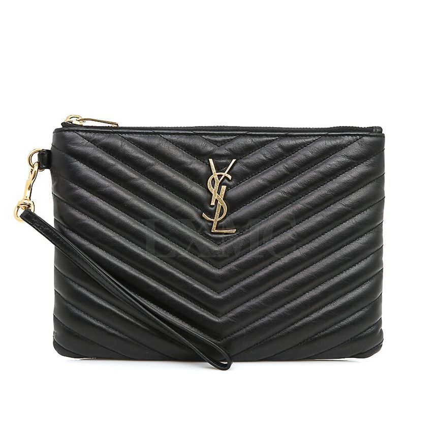 Saint Laurent Monogram Clutch Medium Strap Pouch 379039