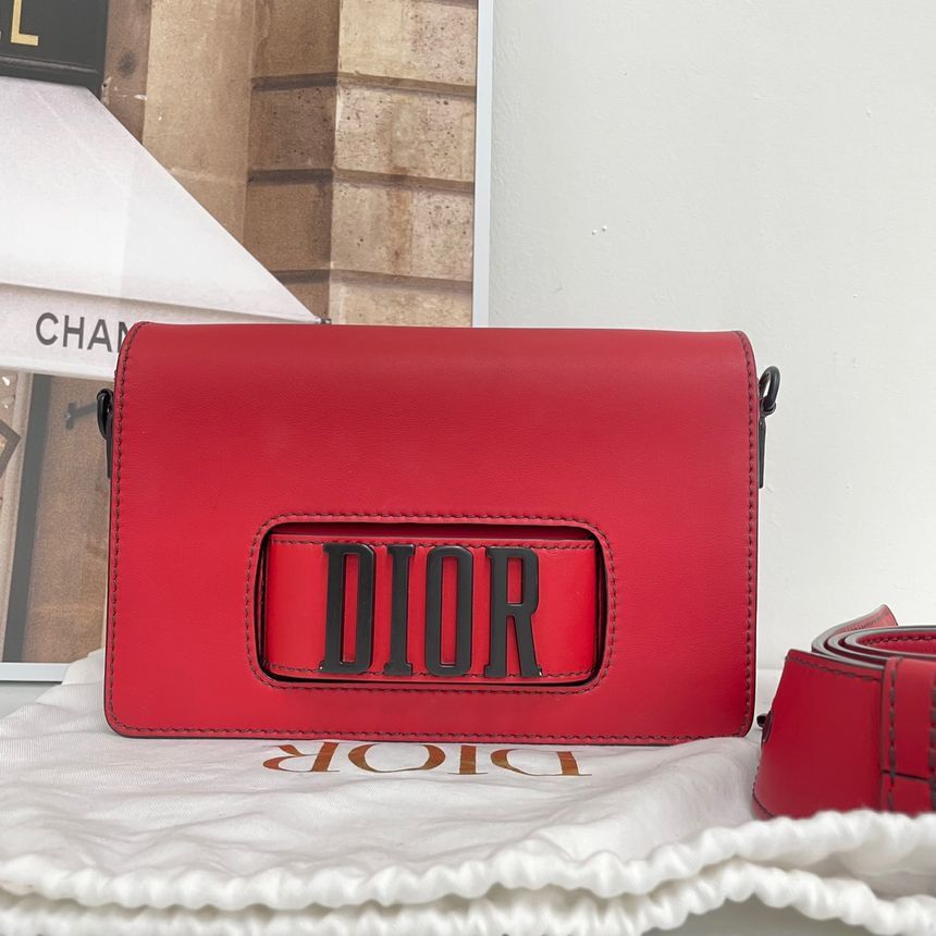 Dior Leather Revolution Flap Shoulder Bag M8000VVQV/900 Black -