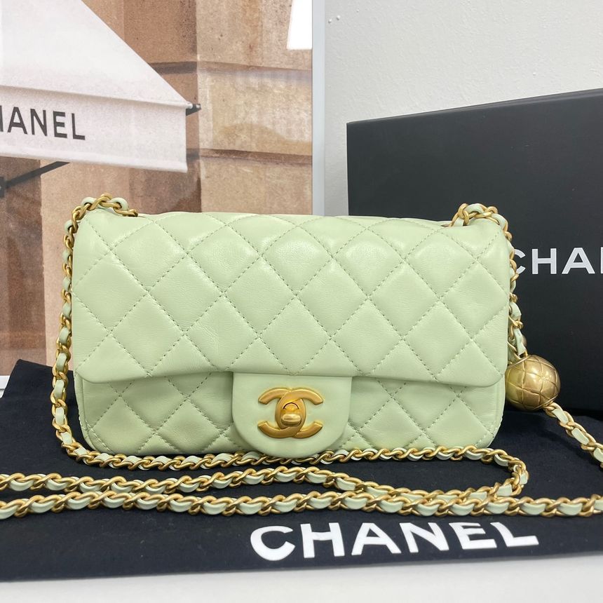 CHANEL Golden Ball Mini Crossbody Bag in Lambskin