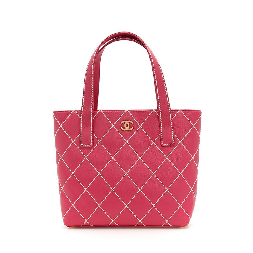 CHANEL Pink Gold CC Logo Vintage Tote [SKU: 8XXXXXX]