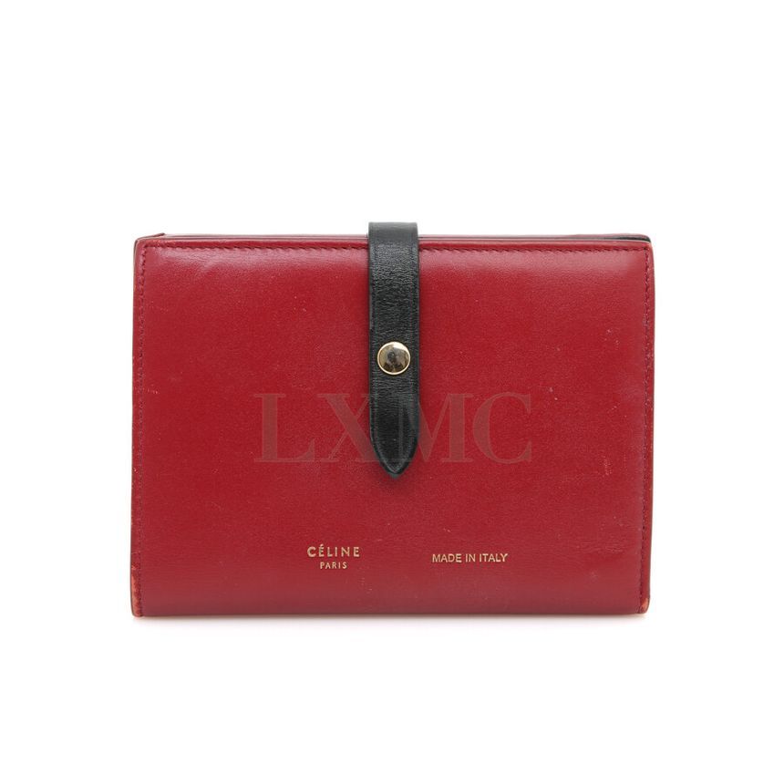 Celine Multi-Function Wallet Black Red Multi Two-Tone Wallet - SKU